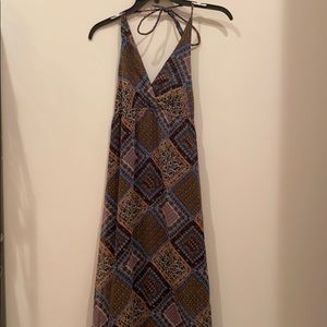 Neutral Color Pattern Dress
